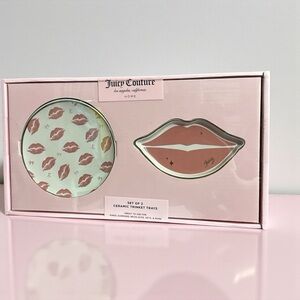 Juicy Couture Lip Print Ceramic Trays